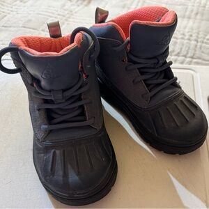 Nike Kids Black and Coral Boots